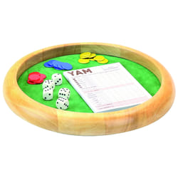 JEUJURA PISTE DE DES EN BOIS - 35 CM