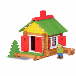 JEUJURA Mon Chalet En Bois - 70 Pieces, 5 an(s), Bois, 70 pièce(s), 806 g