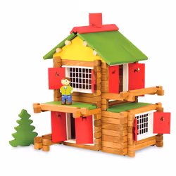 JEUJURA Mon Chalet En Bois - 135 Pieces