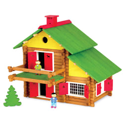 JEUJURA Mon Chalet En Bois- 175 Pieces