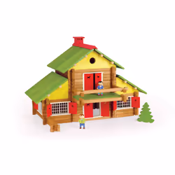 JEUJURA Mon Chalet En Bois - 240 Pieces, 5 an(s), Bois, 240 pièce(s), 3,16 kg