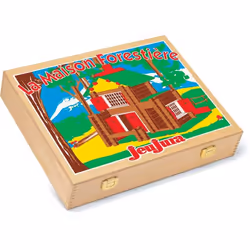 JEUJURA Chalet - 135 Pieces - Coffret Bois