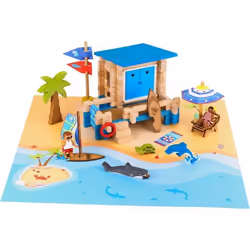 JEUJURA JOURNEE A LA PLAGE - 120 PIECES, France, CE EN71, 320 mm, 110 mm, 270 mm