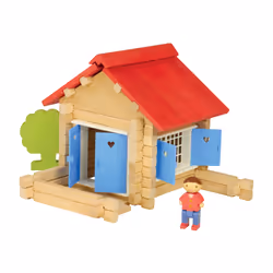 JEUJURA La Maison En Bois - 70 Pieces, 5 an(s), Bois, 70 pièce(s), 810 g
