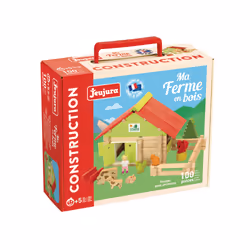 JEUJURA Ferme Avec Animaux - 100 Pieces