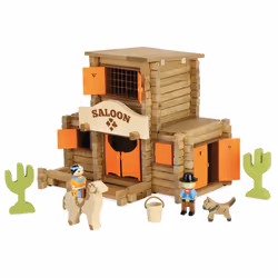 JEUJURA Far West - Saloon - 170 Pieces, 5 an(s), Bois, 170 pièce(s), 1,6 kg