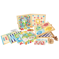 JEUJURA Coffret De Jeux Bois - 150 Regles