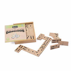 JEUJURA Grands Dominos Bois - Coffret Bois