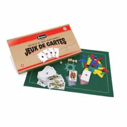 JEUJURA Coffret En Bois De Jeux De Cartes, 3 an(s)