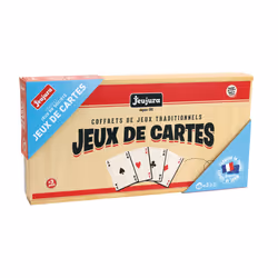 JEUJURA Coffret En Bois De Jeux De Cartes