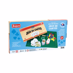 JEUJURA Coffret En Bois De Jeux De Cartes