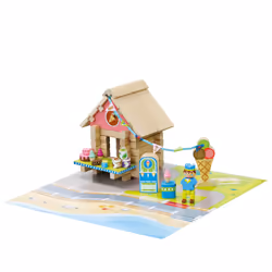 JEUJURA Le Marchand De Glaces - 60 Pieces, 5 an(s), Bois, 60 pièce(s), 530 g
