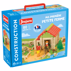 JEUJURA Ma Premiere Petite Ferme- 80 Pieces