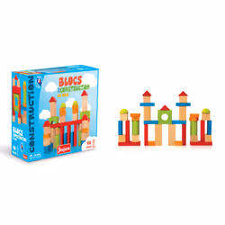JEUJURA Construire - Blocs - 40 P. En Bois