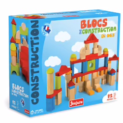 JEUJURA Construire - Blocs - 82 P. En Bois