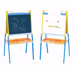 JEUJURA Grand Tableau Dessin En Bois Xxl, 3 an(s), Bois, Multicolore