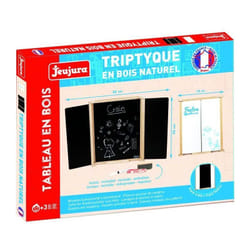 JEUJURA TABLEAU TRIPTYQUE EN BOIS NATUREL