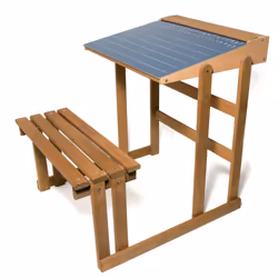 JEUJURA Bureau D'Ecolier En Bois Chêne, 3 an(s), Bois, Multicolore