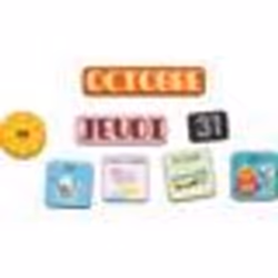JEUJURA MAGNETS BOIS CALENDRIER, CE EN71, France, 170 mm, 40 mm, 150 mm