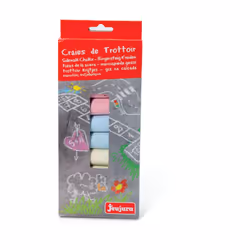 JEUJURA 10 Grosses Craies De Trottoir, 3 an(s), Argile, Multicolore