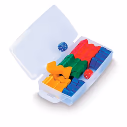 JEUJURA Boite 16 Petits Chevaux En Bois, unisexe, Bois, Multicolore, 01-01-2018, France, CE,EN71