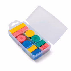 JEUJURA Boite 100 Jetons En Plastique, unisexe, Plastique, Multicolore, 01-01-2018, France, CE,EN71