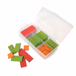 JEUJURA Boite 50 Jetons En Bois, unisexe, Bois, Multicolore, 01-01-2018, France, CE,EN71
