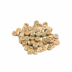 JEUJURA 90 Pions Loto En Bois - Blister