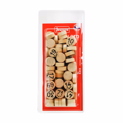 JEUJURA 90 Pions Loto En Bois - Blister