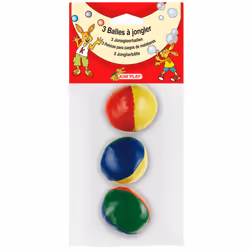Kim'Play 3 Balles À Jongler, unisexe, 3 an(s), Synthétique, Multicolore