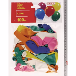 Kim'Play 100 Ballons À Gonfler, unisexe, 8 an(s), Plastique, Multicolore