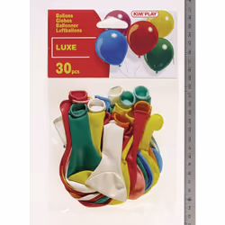Kim'Play 30 Ballons À Gonfler, unisexe, 8 an(s), Plastique, Multicolore