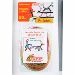 Kim'Play 50 Brins Pailles + Notice, 3 an(s), Plastique, Multicolore, 51 pièce(s)