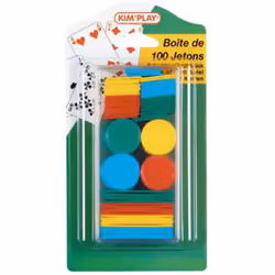 Kim'Play 100 Jetons Assortis