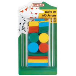 Kim'Play 100 Jetons Assortis