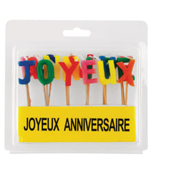Kim'Play Bougies "Joyeux Anniversaire"