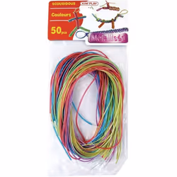 KIMPLAY Brins scoubidou x50 Métal