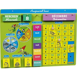 JB BOIS Calendrier Perpétuel Aujourdhui Ma semaine Mon mois 47x35 cm Mixte