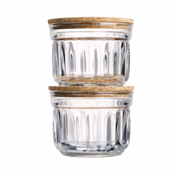 La Rochère 56643201, Bol de service, Bambou, Verre, Transparent, Bois, Rond, 0,29 L, 9,65 cm