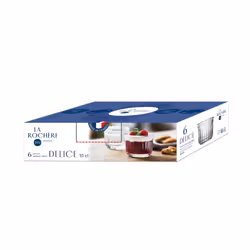La Rochère 642301P6 Verre Transparent Rond Plat de service