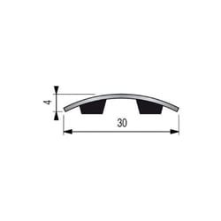 Bande seuil laiton adhésive 0,93mm - DINAC - 0020020