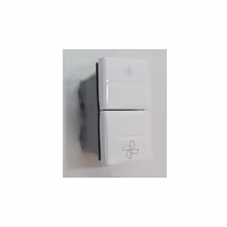 Commande VMC blanche 2 vitesses avec position arrêt 1 module AXOLUTE BTICINO HD4027VMC Tarif année :2016 TICHD4027VMC