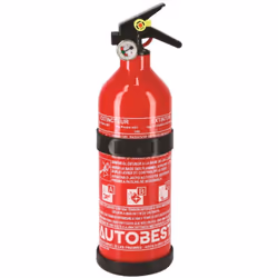 L' extincteur à poudre de 1 kg de la marque AUTOBEST est un dispositif de sécurité compact et polyvalent, idéal pour maîtrise ...