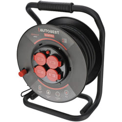 Autobest - Enrouleur de chantier 25 mètres 3G2.5mm² - 4 prises - 16A