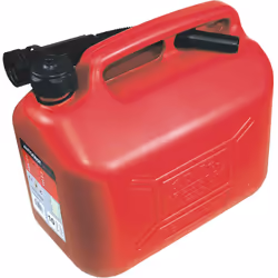 Description générale Jerrican plastique homologué de 10 litres équipé d'un bec verseur flexible et d'un bouchon de sécurité, ...
