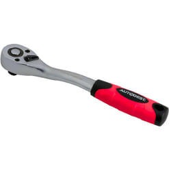 Autobest - Cliquet réversible 1/4, longueur 125 mm, cv, satiné,manche ergonomique 72 dents