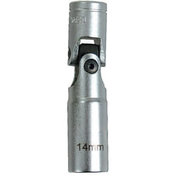 Douille bougie cardan 14 mm - carré 3/8 - 6 pans chrome vanadium Autobest
