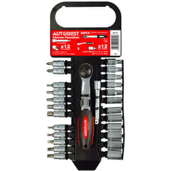 Autobest - Coffret 26 pièces, douilles, embouts et cliquets