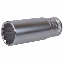 Douille longue 16 mm multi empreinte chrome vanadium - AUTOBEST MARQUE FRANCAISE : Ce produit a été rigoureusement sélectionn ...