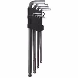 Jeu de clés BTR males de 1.5 à 10mm embout sphérique X 9 MARQUE FRANCAISE : Ce produit a été rigoureusement sélectionné et te ...